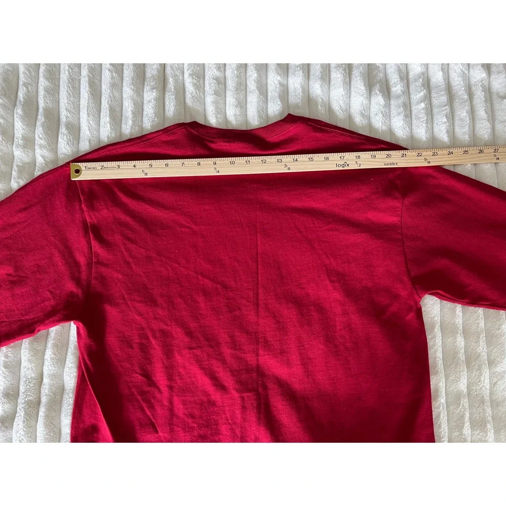 Mossy Oak Long Sleeve T Shirt Red Camo Logo Graphic Tee‎ Men's Large - Picture 4 of 6